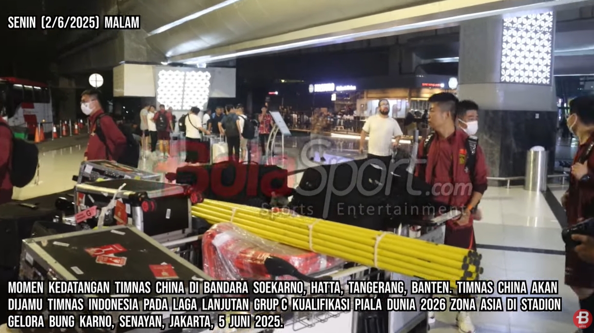印尼媒體9分鐘跟拍國足抵達視頻，不由感嘆：裝備齊整！