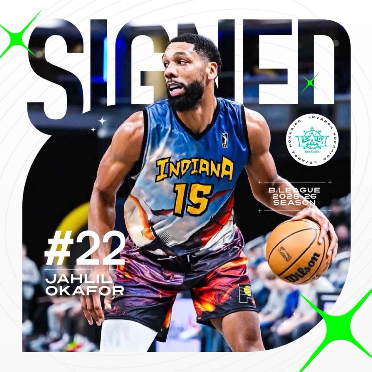 15年NBA探花&CBA舊將！奧卡福加盟日本B聯(lián)賽俱樂部北海道